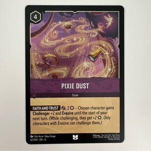 FOIL Pixie Dust Lorcana Trading Card Game Azurite Sea Collectible